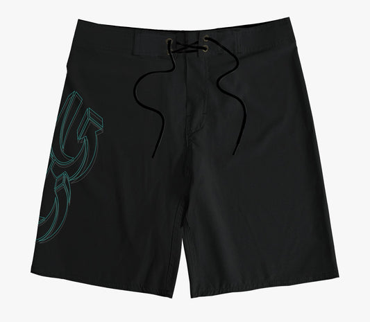 Boardshort Cristal Graffiti - Preto - CG