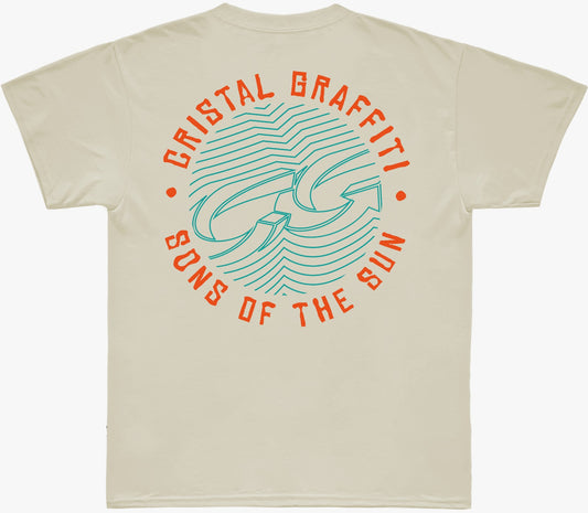 Camiseta Cristal Graffiti - The Sons - Off White