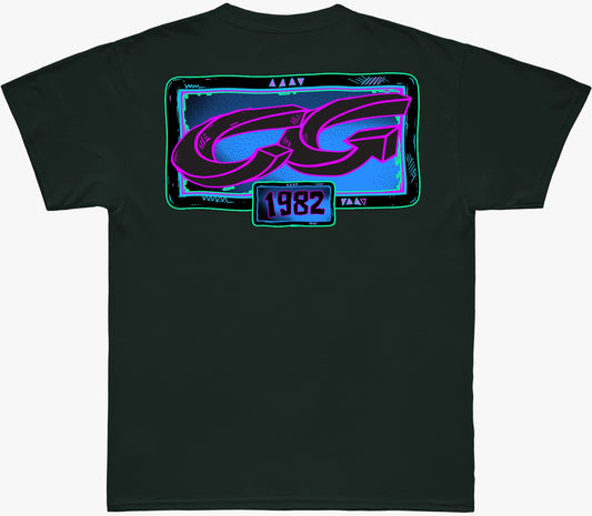 Camiseta Cristal Graffiti - 1982 - Verde