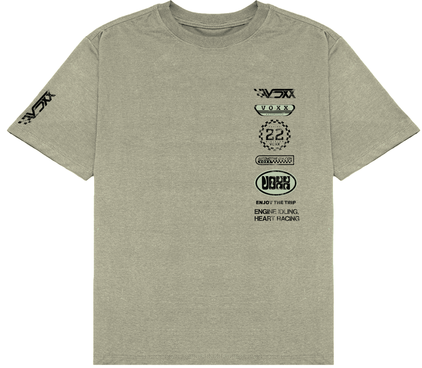 Camiseta Oversized Voxx - Cinza - Automotive