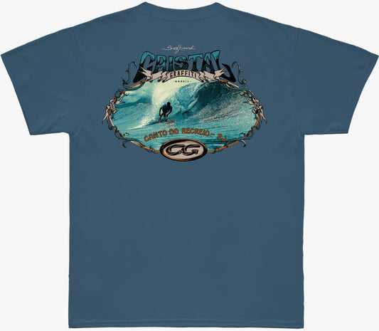 Camiseta Cristal Graffiti - Azul  - Recanto do Recreio