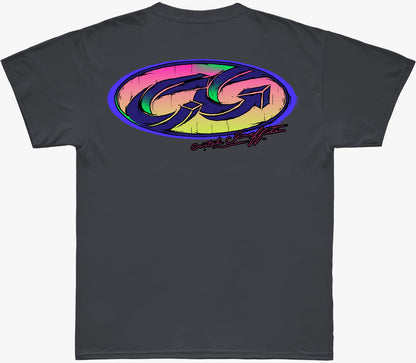 Camiseta Cristal Graffiti - Cinza - Loop Colorido
