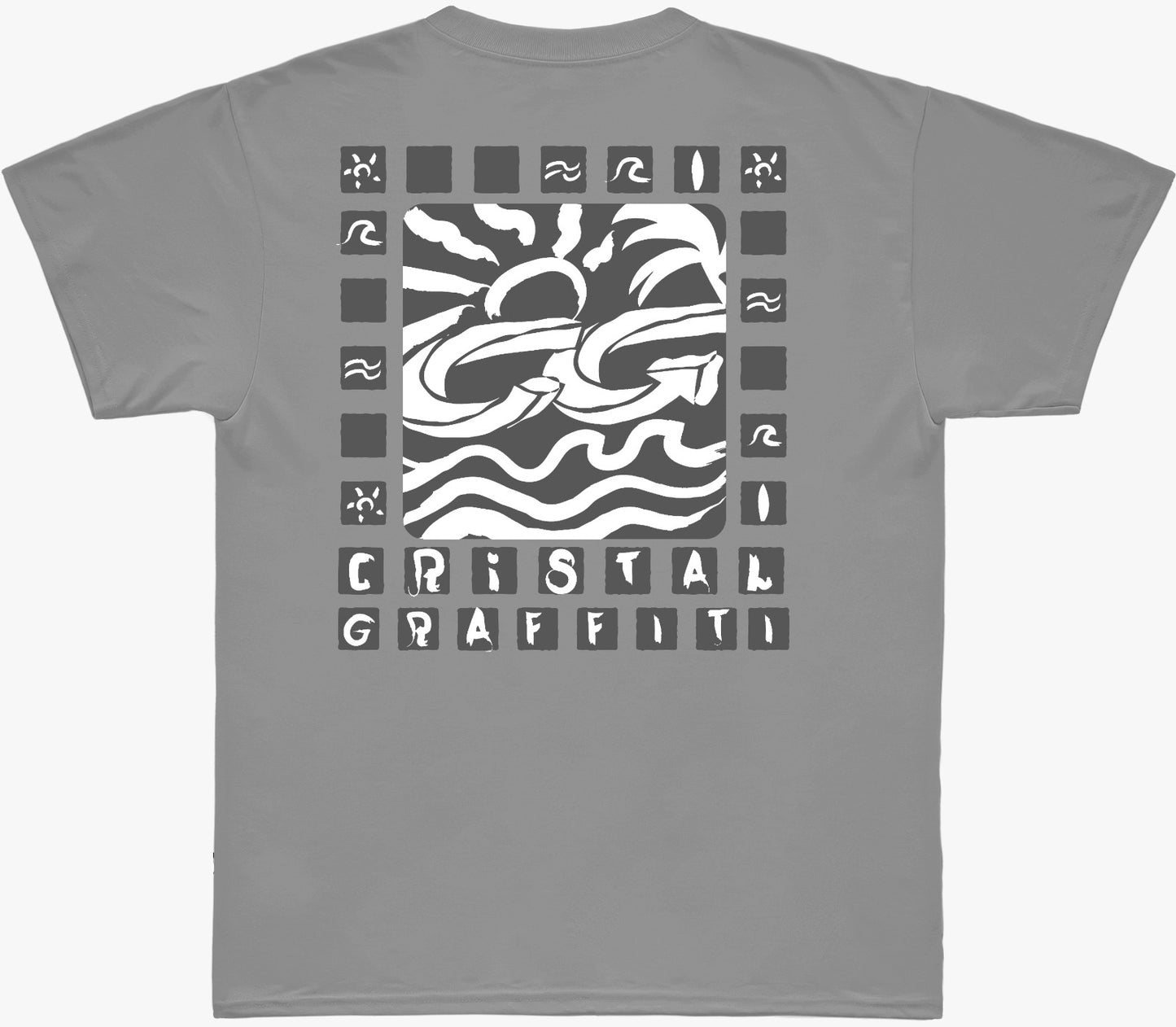 Camiseta Cristal Graffiti - Estações - Cinza
