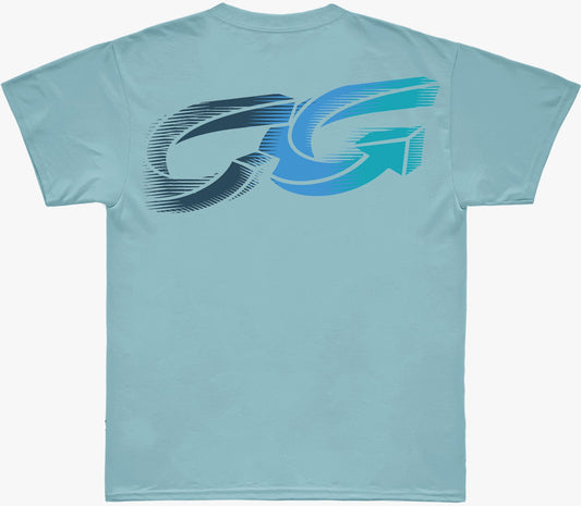 Camiseta Cristal Graffiti - Azul bebê - CG New