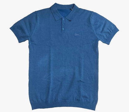Camiseta Polo Cristal Graffiti  - Azul