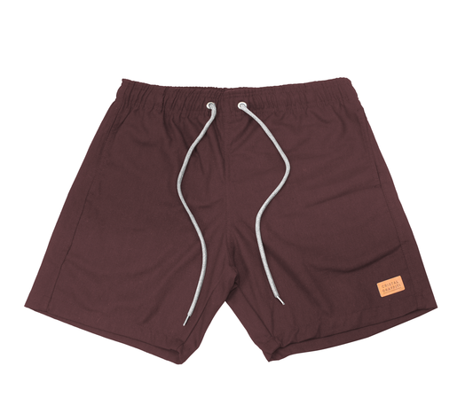 Short Linho Cristal Graffiti - Marrom