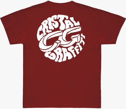 Camiseta Cristal Graffiti - Vermelho - Basic