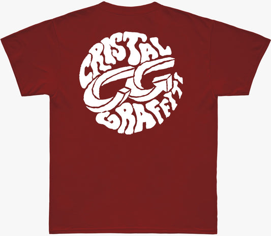 Camiseta Cristal Graffiti - Vermelho - Basic