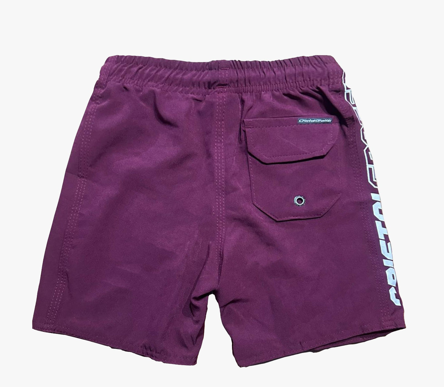 Short Elastico Cristal Graffiti - Vinho - Infantil