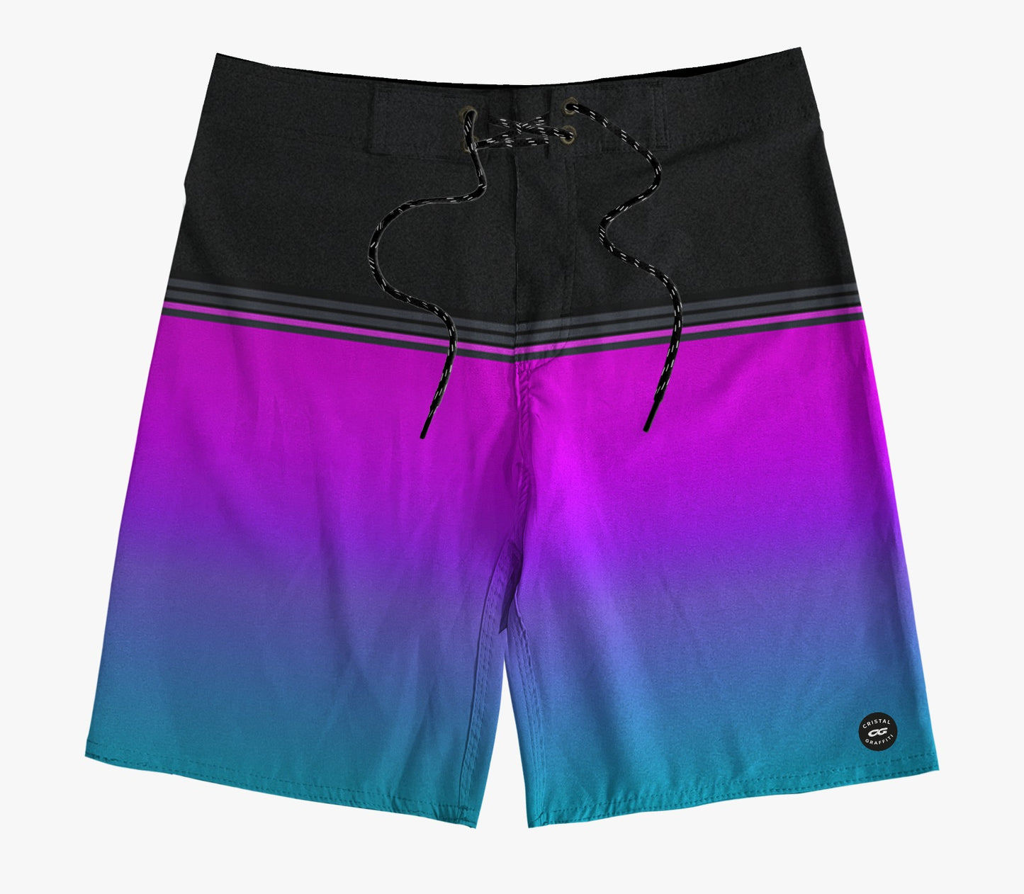 Boardshort Cristal Graffiti - Lilás - Cristal