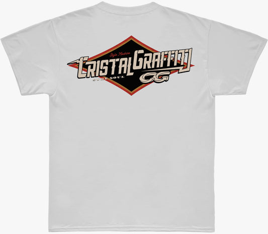 Camiseta Cristal Graffiti - Branco - Graffiti Dark Wave