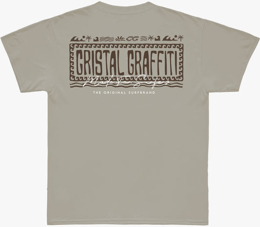 Camiseta Cristal Graffiti - Bege - Made For