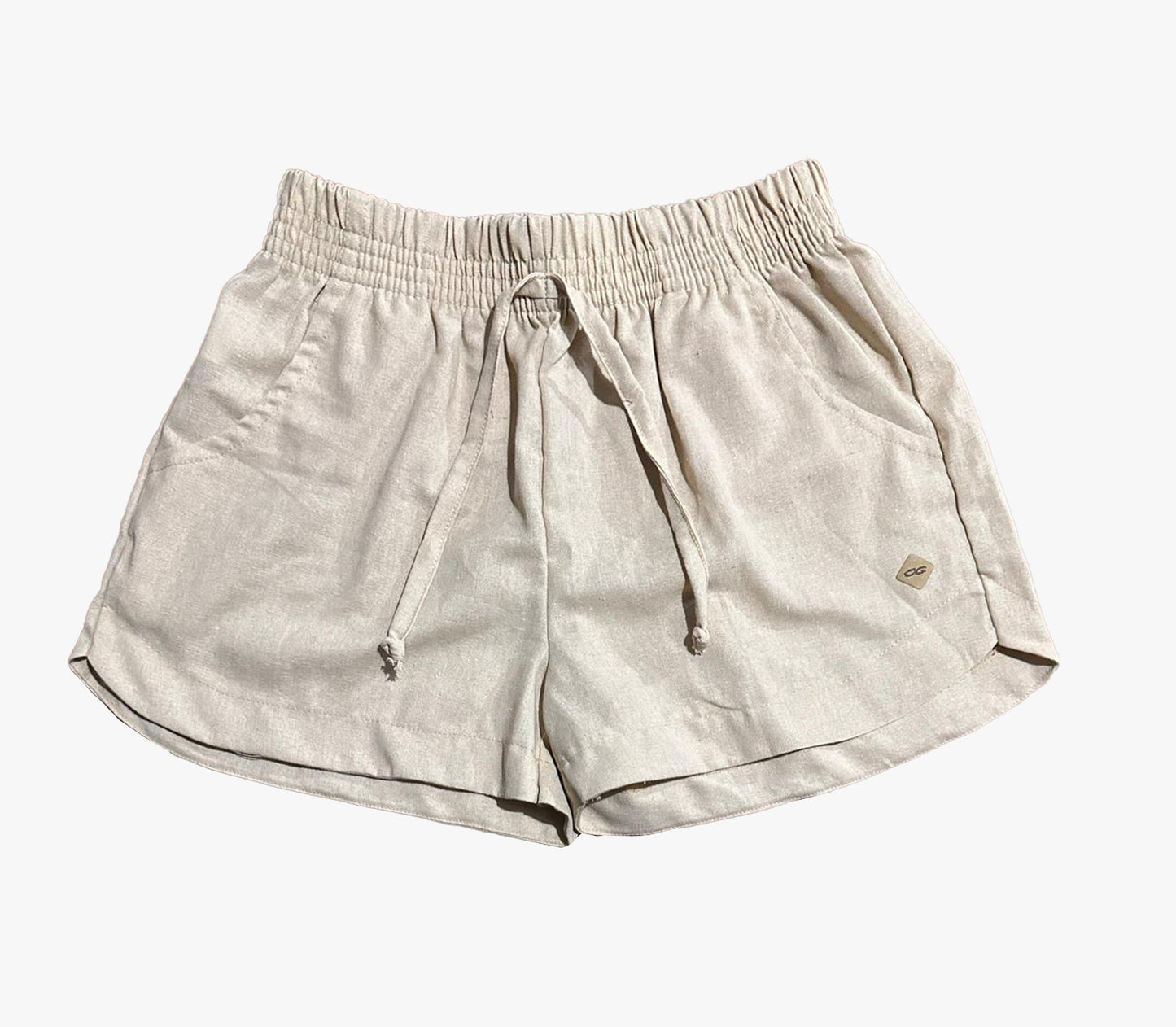 Short Linho Feminino - Off White