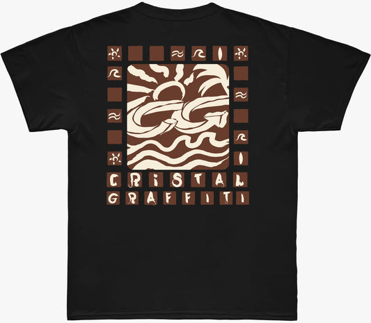 Camiseta Cristal Graffiti - Estações - Preta