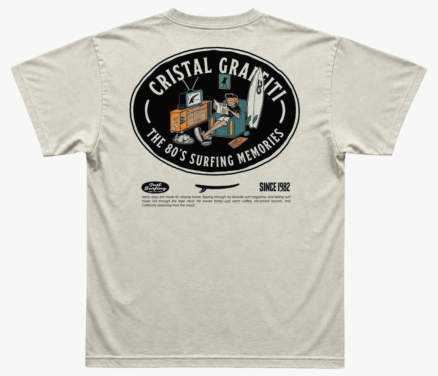 Camiseta Cristal Graffiti  - Off - Since 1982