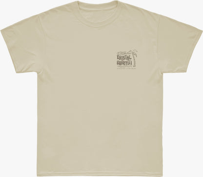 Camiseta Cristal Graffiti - Bege - Paradise