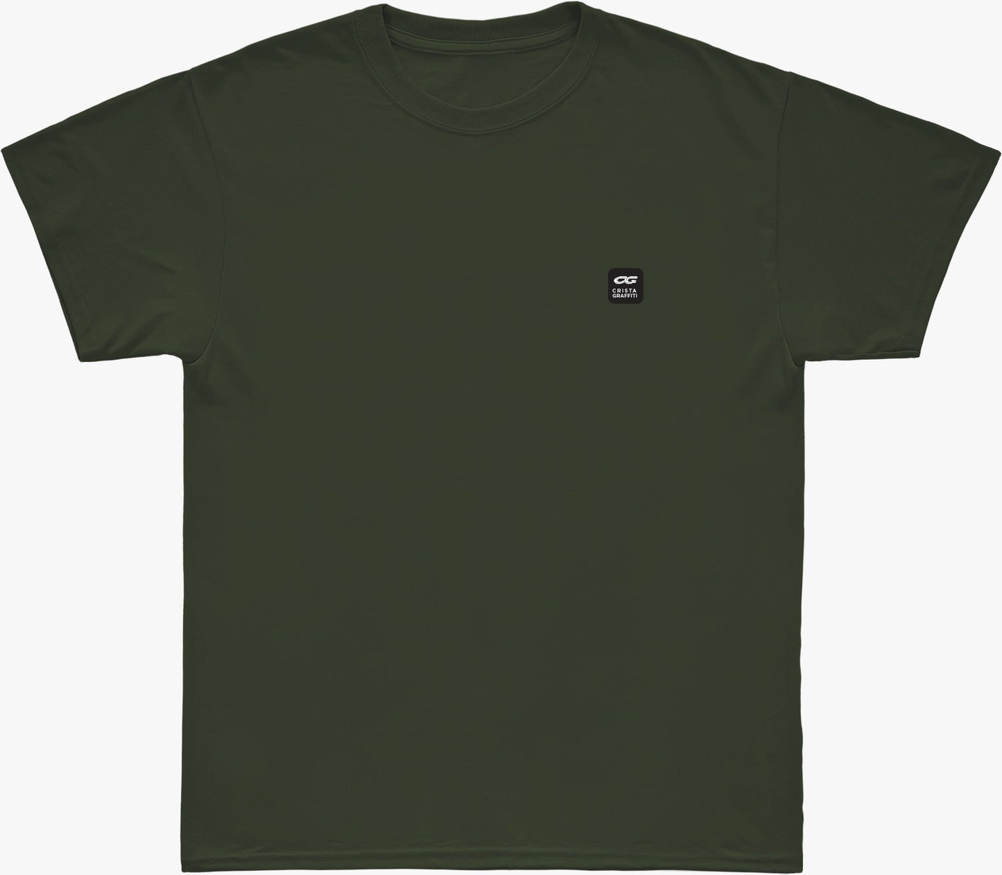 Camiseta Cristal Graffiti - Verde Musgo - Basic