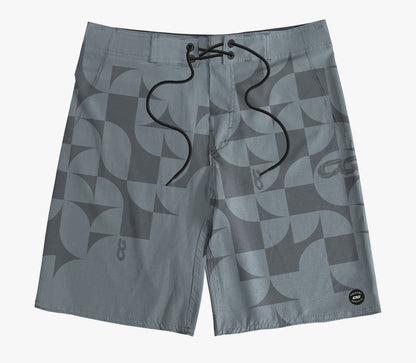 Boardshort Cristal Graffiti - Cinza - CG Mosaic