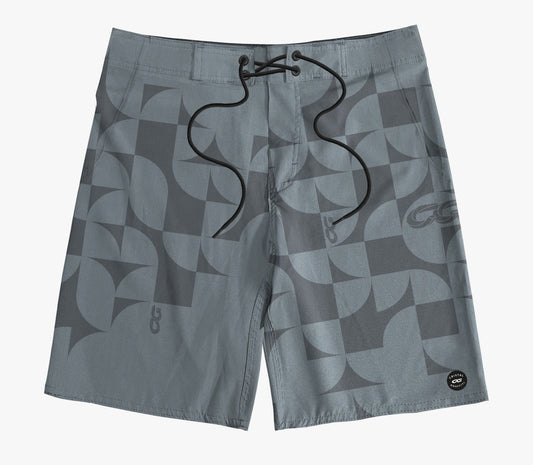 Boardshort Cristal Graffiti - Cinza - CG Mosaic