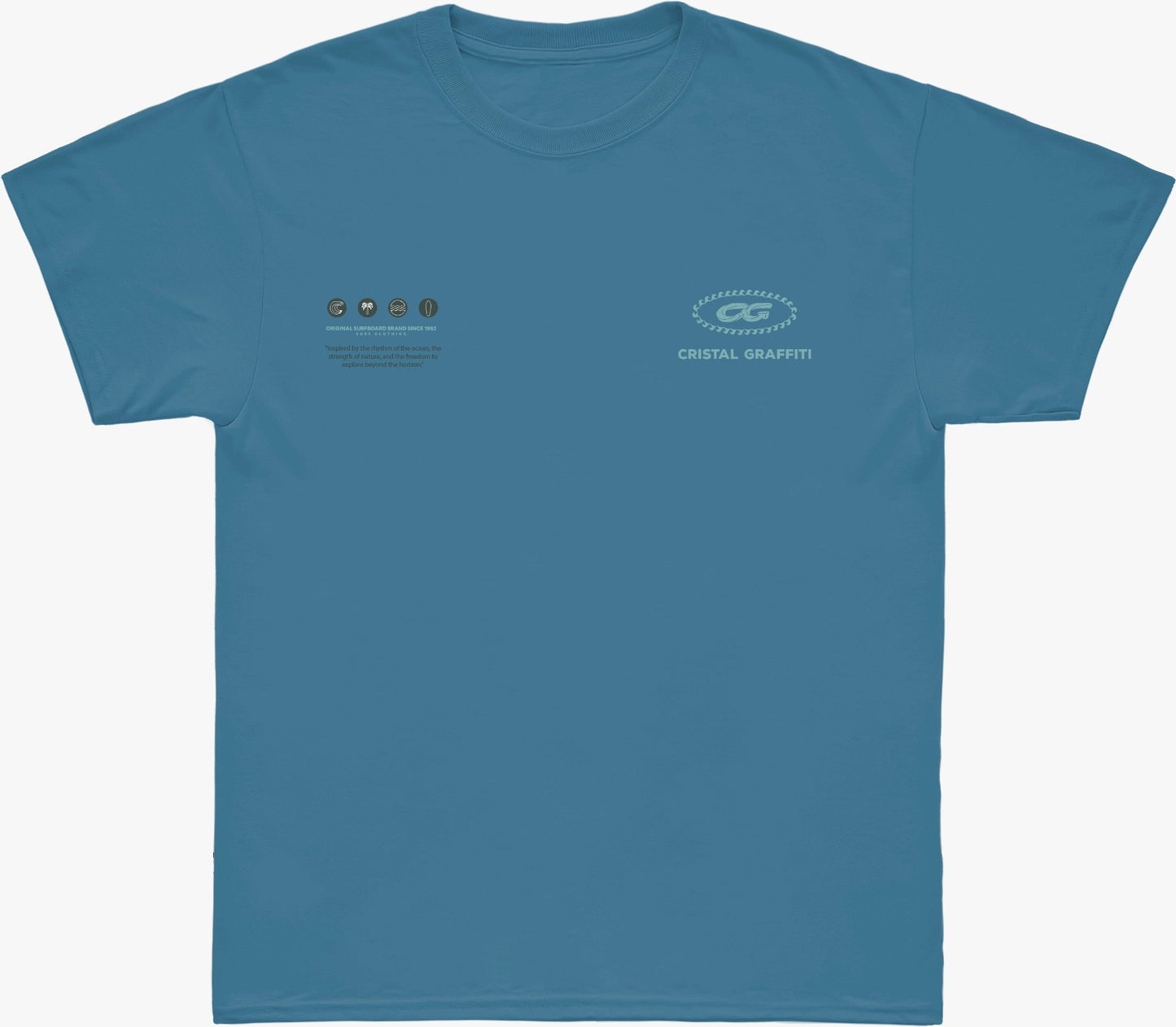 Camiseta Cristal Graffiti  - Azul Claro - Brand