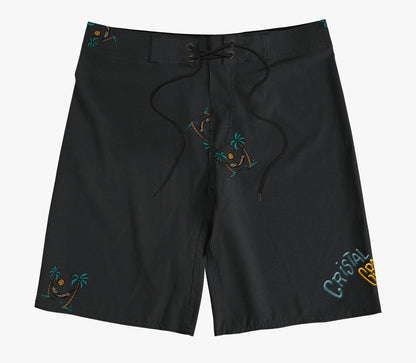 Boardshort  Cristal Graffiti - Preto