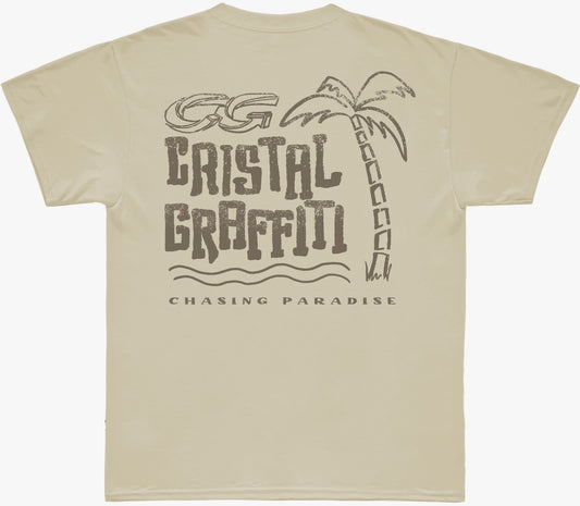 Camiseta Cristal Graffiti - Bege - Paradise