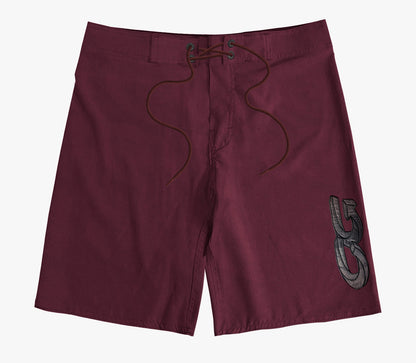 Boardshort Cristal Graffiti - Vinho - Bordada