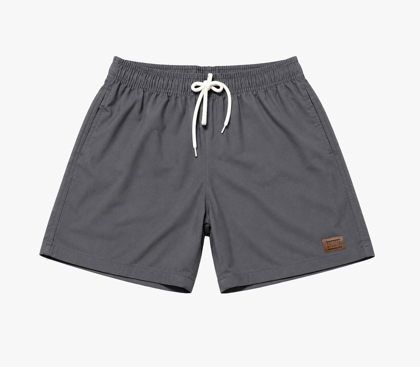 Short de Linho Cristal Graffiti - Cinza