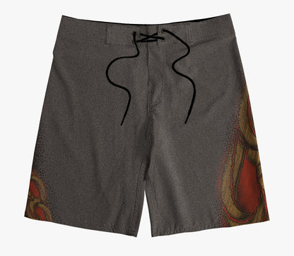 Boardshort Cristal Graffiti - Graffiti - Orange and Grat