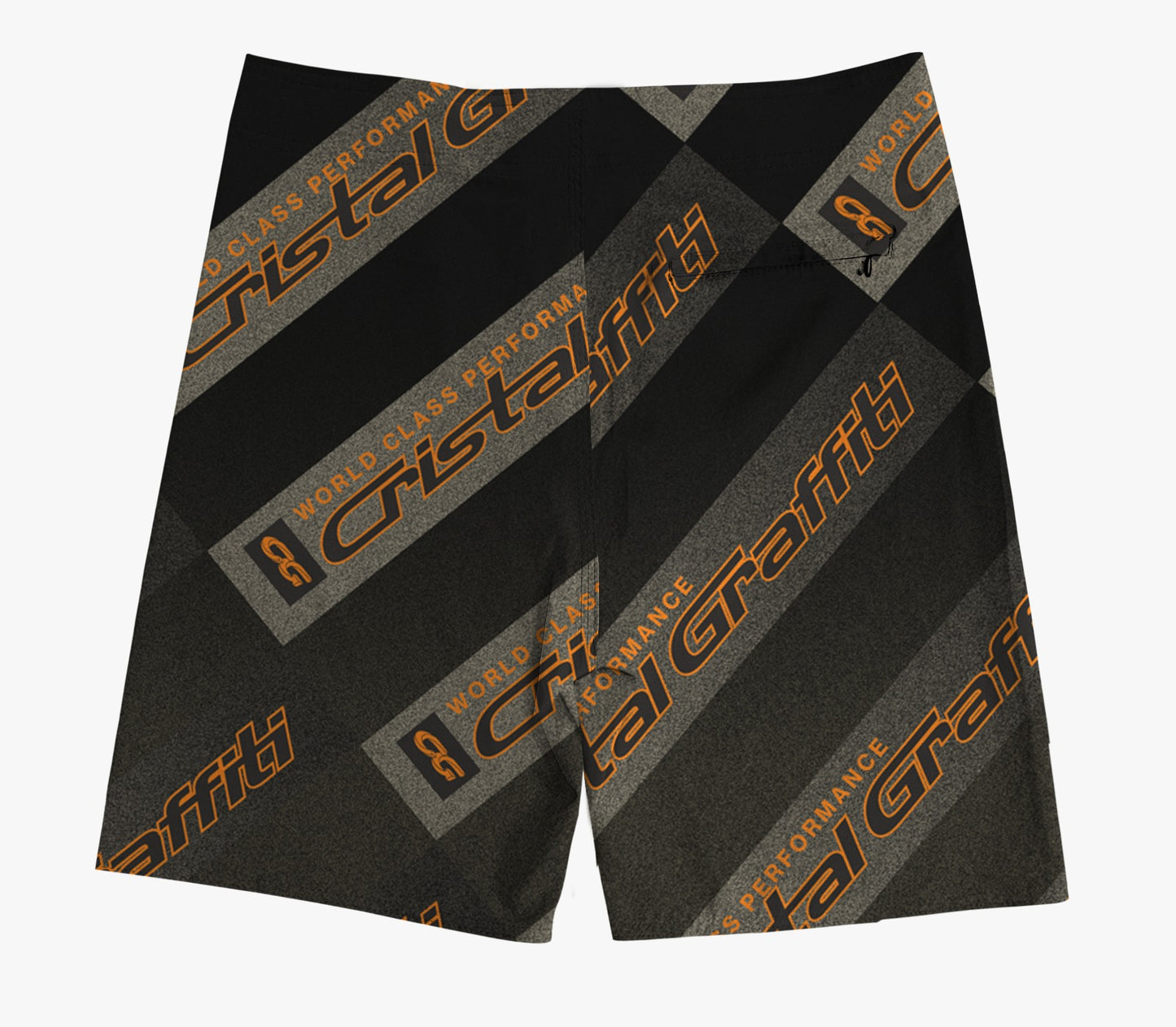 Boardshort Cristal Graffiti - Graffiti - Yellow and Black