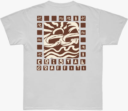 Camiseta Cristal Graffiti - Estações - Branca
