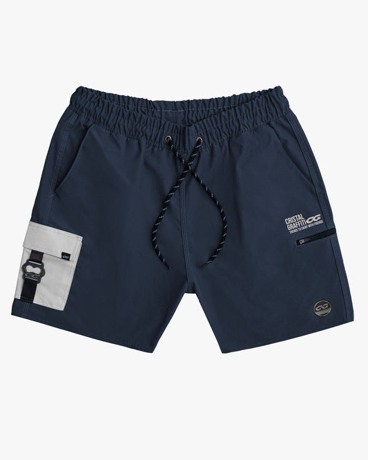 Handy Short Cristal Graffiti - Azul Marinho