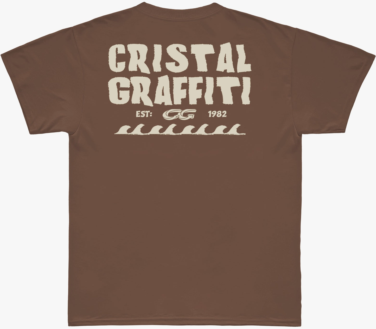 Camiseta Cristal Graffiti - Marrom - De Onda