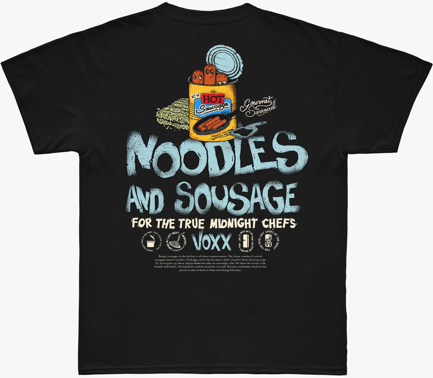 Camiseta Voxx - Preta - Gourmet survival