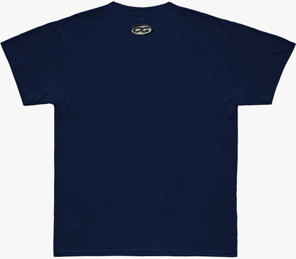 Camiseta Cristal Graffiti - Azul marinho - Interactive Technology - Oversized