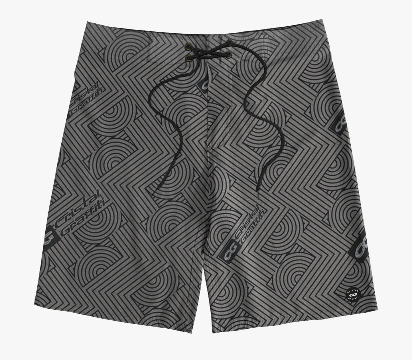 Boardshort  Cristal Graffiti - Cinza escuro - CG