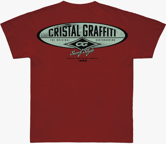 Camiseta Cristal Graffiti - Vermelha - 1982