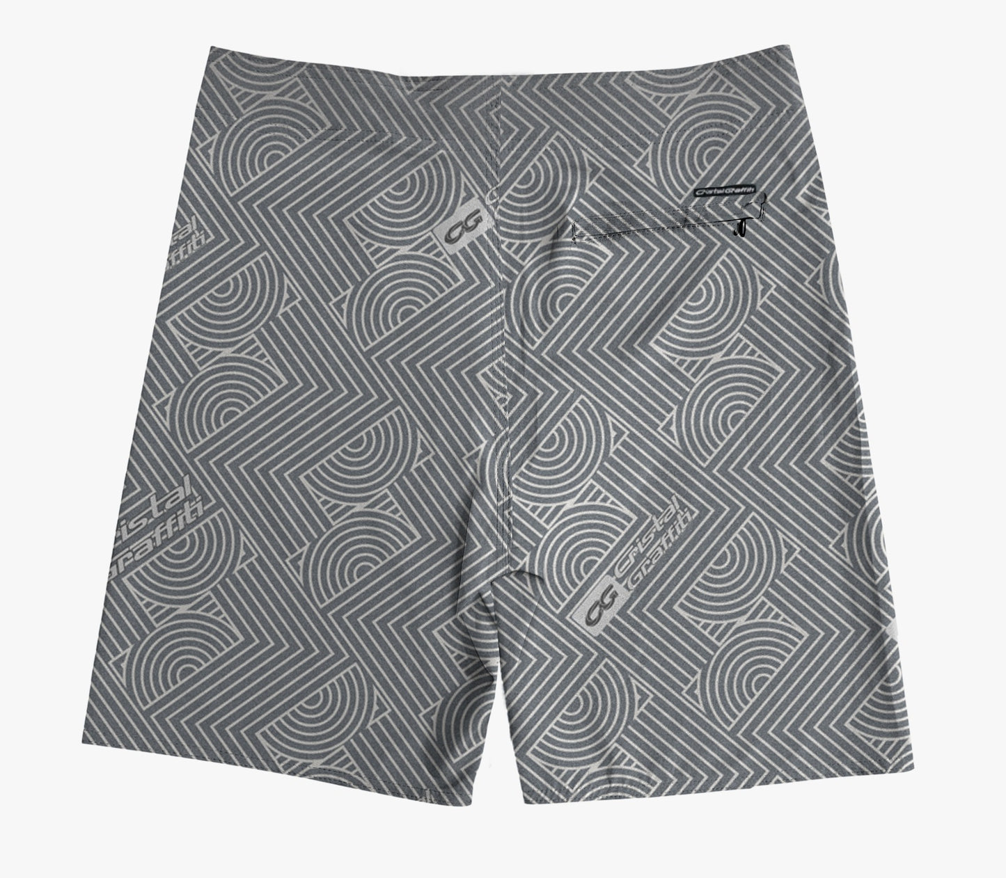 Boardshort Cristal Graffiti - Cinza  - CG