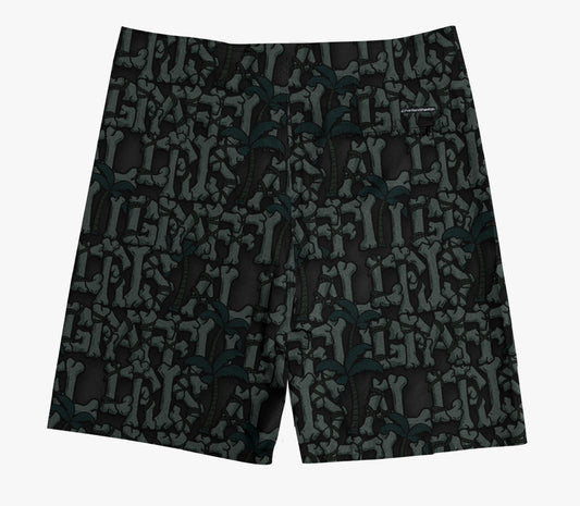 Boardshort Cristal Graffiti - Preto - Skull 2.0