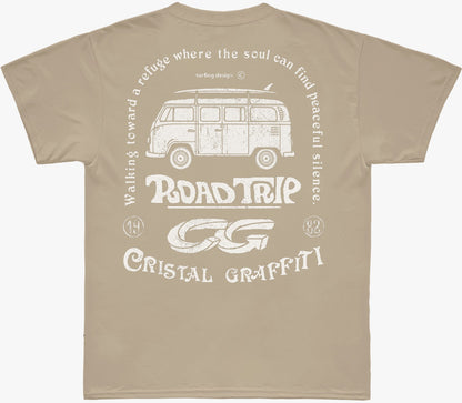 Camiseta Cristal Graffiti - Bege - Design - Pai
