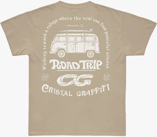 Camiseta Cristal Graffiti - Bege - Design - Filho