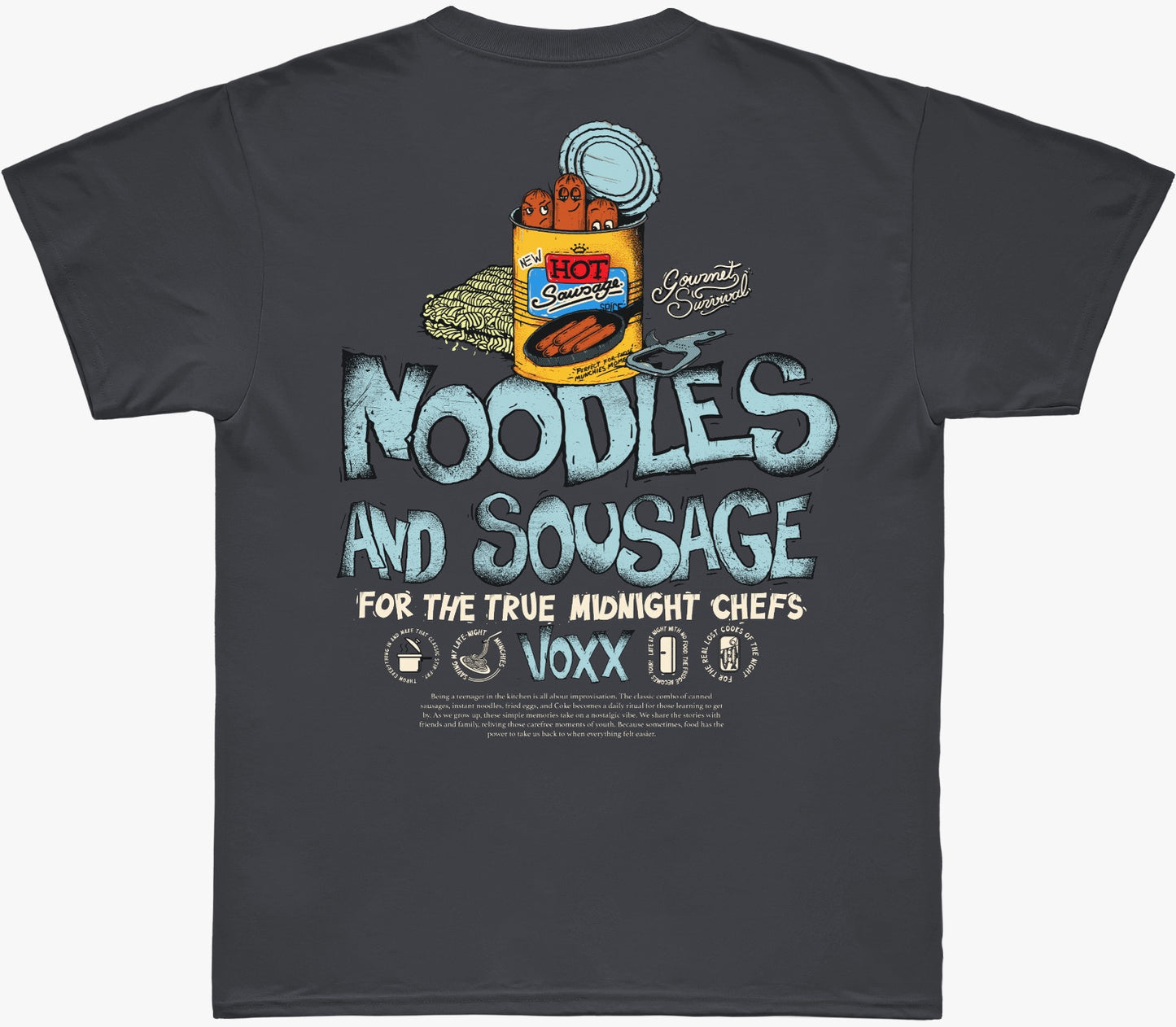 Camiseta Voxx - Cinza escuro - Gourmet survival