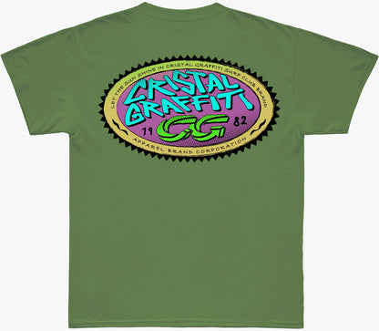 Camiseta Cristal Graffiti - Verde - Beach Vibes