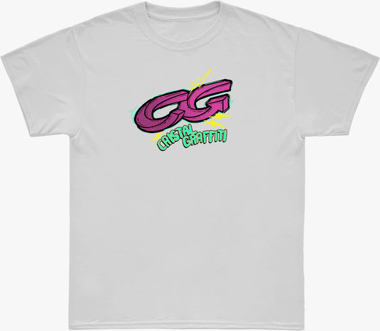 Camiseta Cristal Graffiti - Branca - Pink Energy