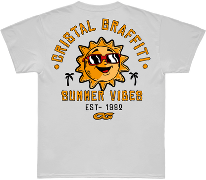 Camiseta Cristal Graffitii - Branca - Summer Vibes