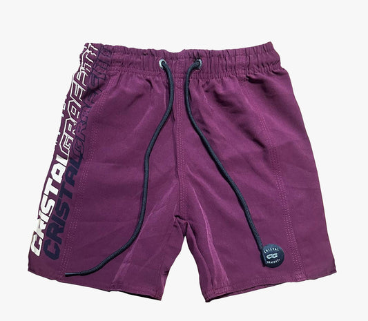 Short Elastico Cristal Graffiti - Vinho - Infantil