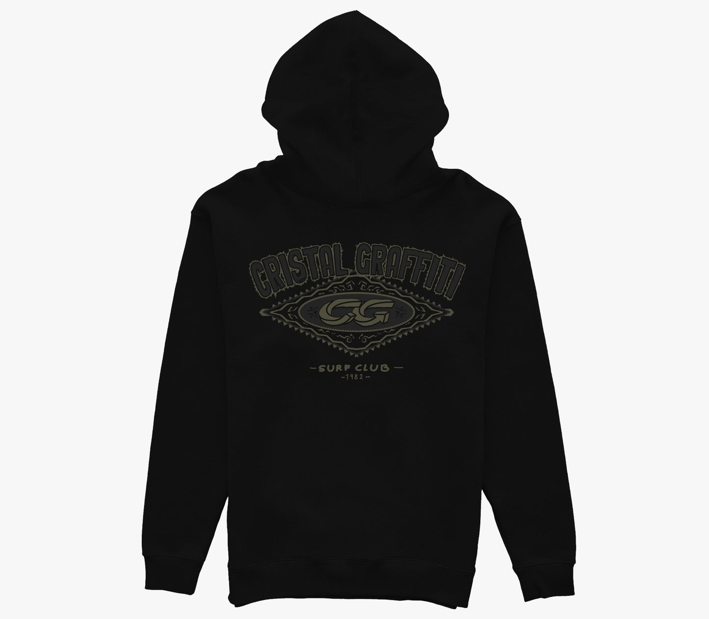 Moletom Cristal Graffiti - Preto - Surf Club