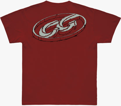 Camiseta Cristal Graffiti - Vermelha - Logo