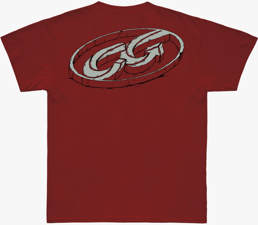 Camiseta Cristal Graffiti - Vermelha - Logo