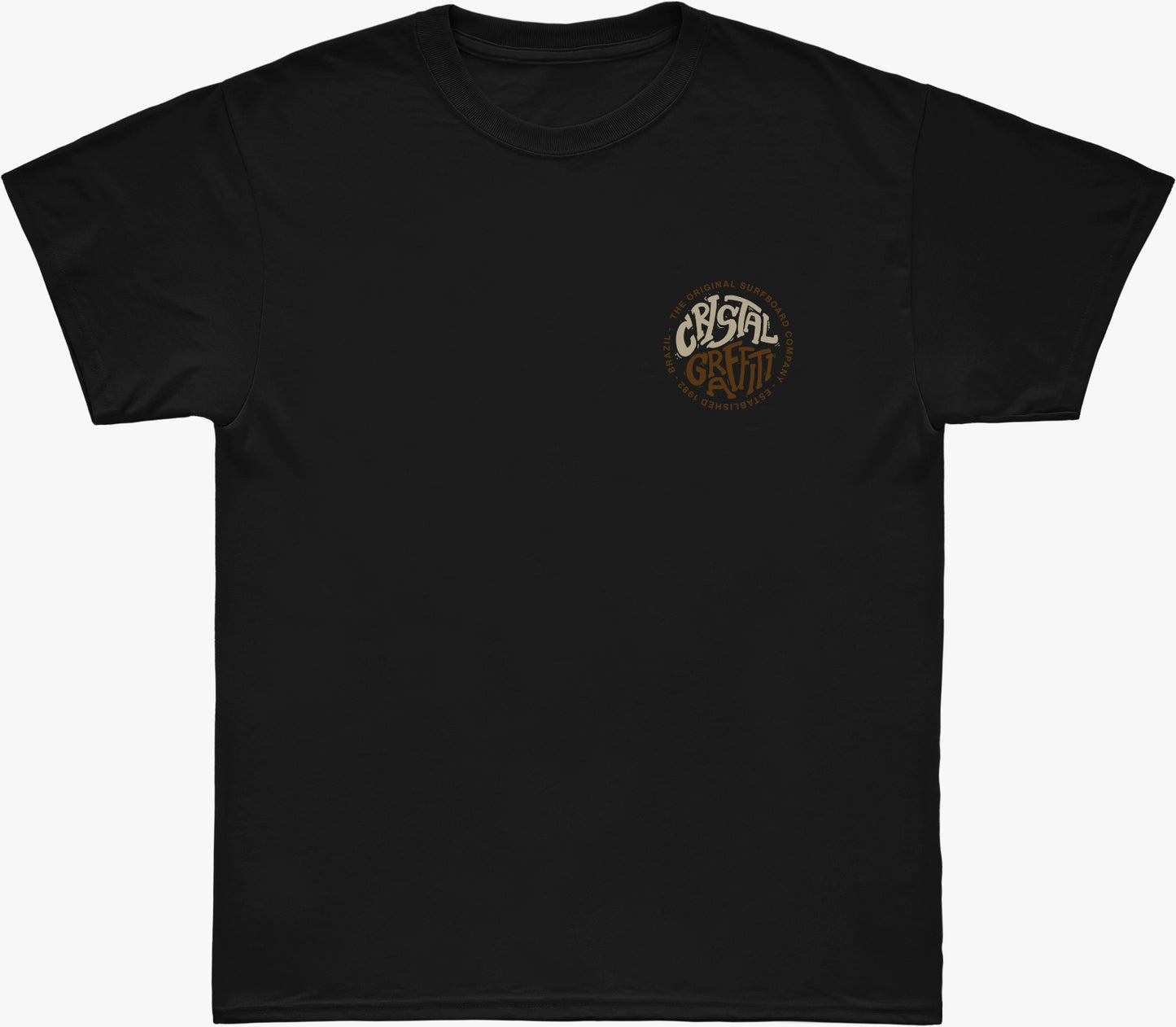 Camiseta Cristal Graffiti - Preto - The Original Surfboard